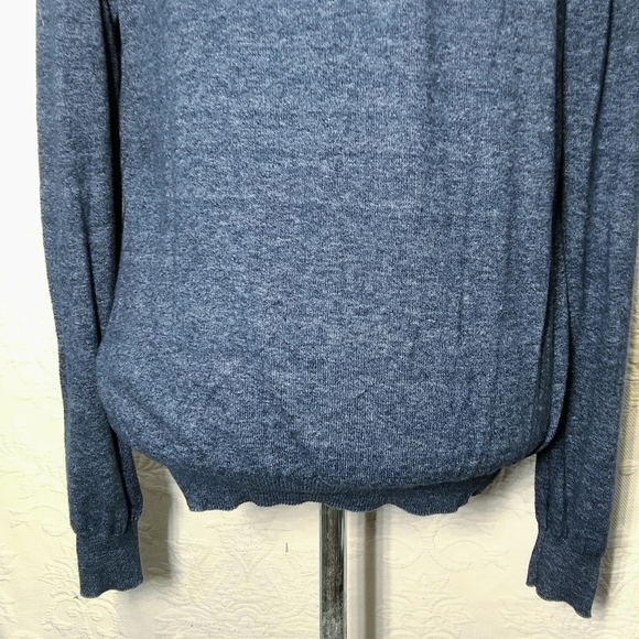 H&M Medium Blue Marled Button Up Cardigan Sweater - Picture 8 of 11